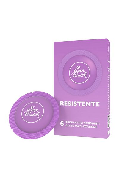 Lovewatch Resistant condoms, model Resistente, 6 pieces