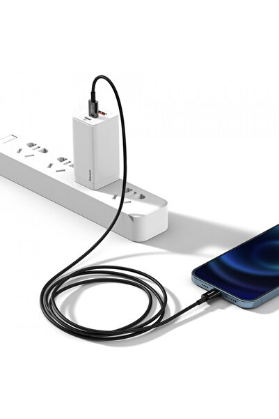 Baseus Καλώδιο δεδομένων USB σε Lightning, 20W, 1m, Σειρά Superior (CATLYS-A01) - Μαύρο