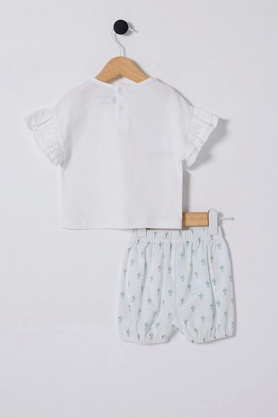 U.S. Polo Assn. U.S. Polo Assn. Baby Girl 2-Piece Set - White