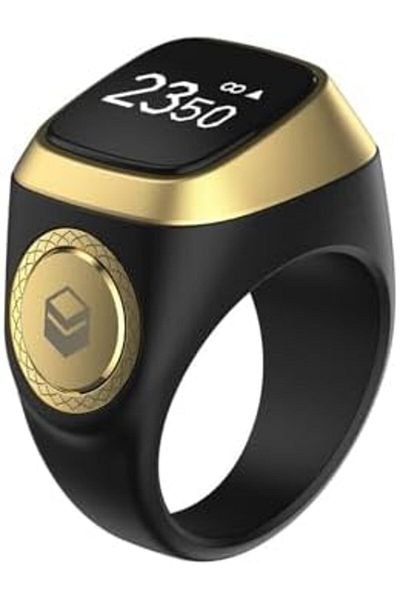 YUWAKAYI YU WELL iQIBLA Smart Tasbih Zikr Ring - Muslim Prayer - Prayer Timing Reminder OLED Display Tasbih C