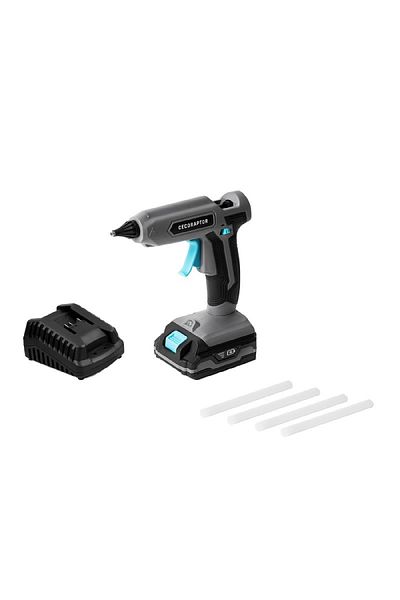 Perre Pistol de lipit cu silicon, CecoRaptor Perfect Fix 2020 Advance, fără fir, 20V