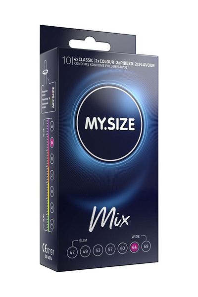 Mysize PRO Condoms, My Size, 64 mm, 10 pieces