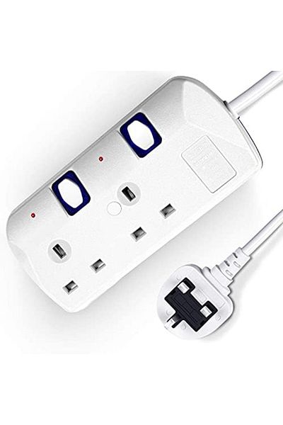 Yuwell YU WELL Power Extension Cord, 3 Meter Power Strip with Surge Protection, Heavy Duty Universal Extens