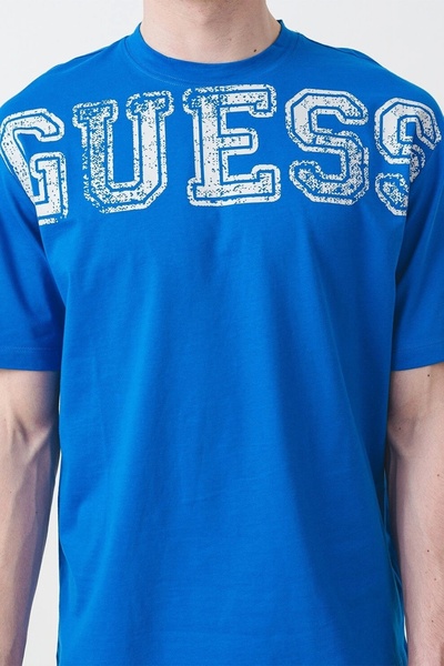 Guess Bugler Cn T-Shirt Men's Blue T-Shirt Z5Gi15I3Z14-G7Hd