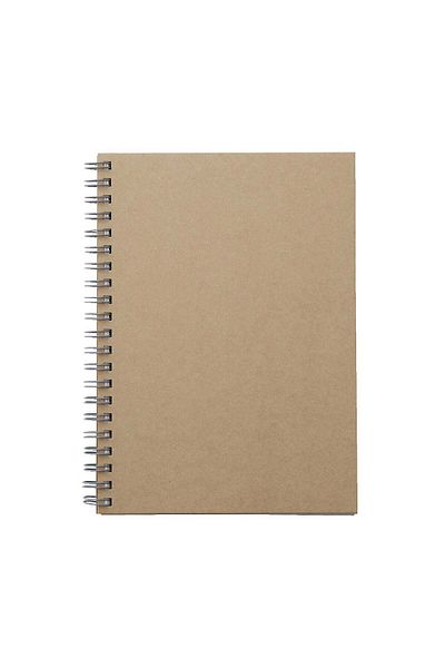 Muji Paper Plain Wirebound Notebook, 80 Sheets, B6, Beige