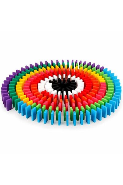OEM Domino game with 600 colorful wooden pieces