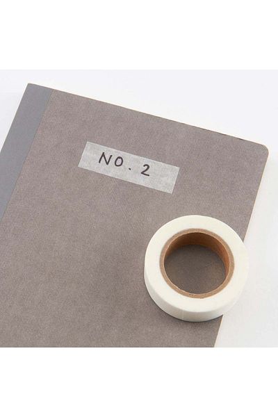 Muji شريط لاصق، 15 مم × 10 م، أبيض