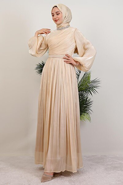 giz astore Zeliş Taşlı Abiye Gold