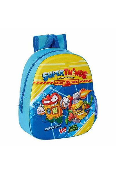 CLATRONIC Ghiozdan 3D SuperThings, Albastru Deschis