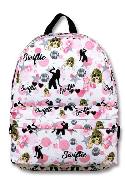 ÜMİT ÇANTA Ümit Çanta Girl's Pink Black Music Printed Primary School Backpack - 5080