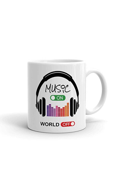 Hamiki كوب سيراميك من البورسلين المستورد من Music On World Off