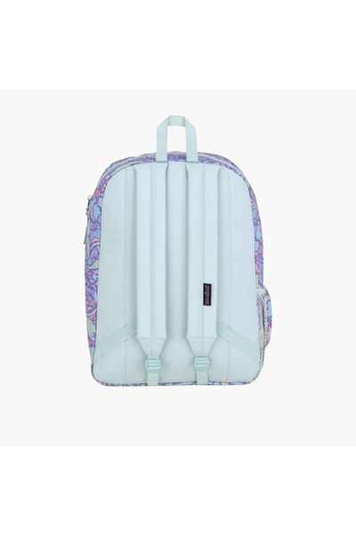 Jansport Jansport Floral Print Backpack with Adjustable Straps and Zip Closure - 60.02x39.7x45.72 cms
