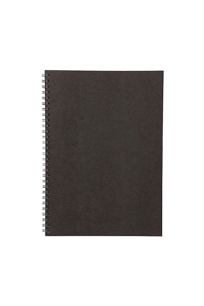Muji Planting Tree Paper Double Ring Notebook , Grey , B5 , 48 Sheets
