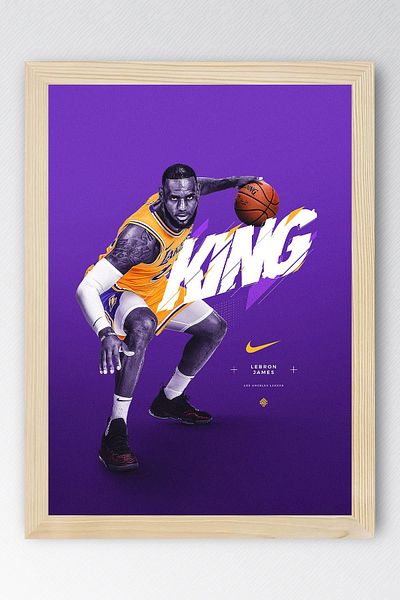 Saturn Lebron James Framed Painting - Basketball Nba Poster Painting