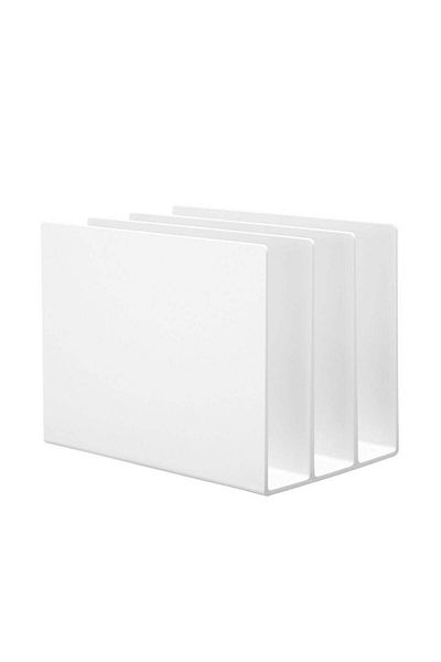 Muji Styrol Partition Stand, 3 Partitions, 210 x 135 x 160 mm, S, White