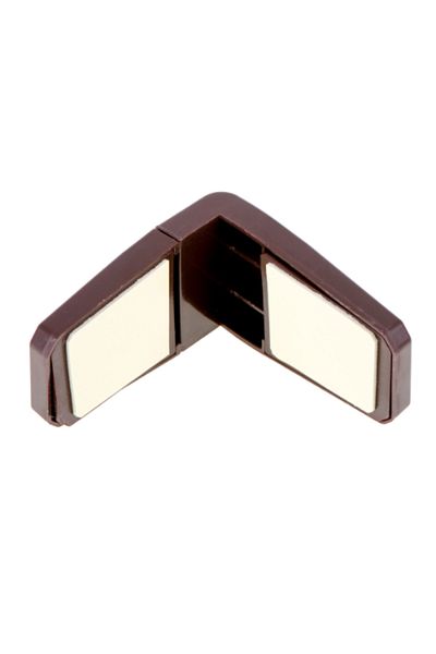 OEM Drawer corner protector, Plastic, 7.5 cm, Brown