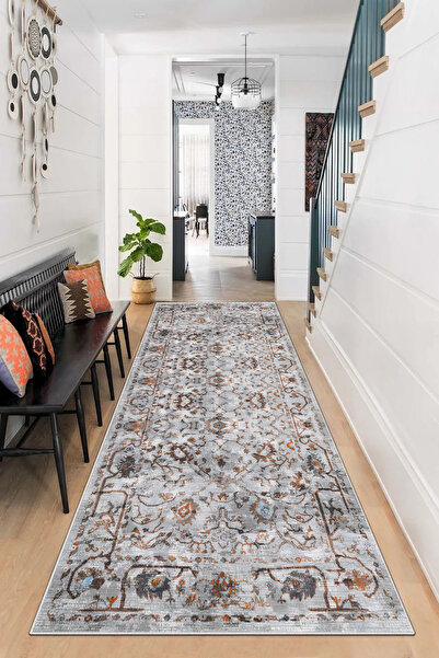 Thalia Home Kaymaz Taban Yıkanabilir Kalın Dokulu Halı & Yolluk & Mutfak Halısı