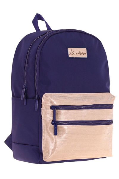 KAUKKO Rucsac de școală pentru fete Magic Dreams, albastru marin, cu patru compartimente (școală primară+secundară) - K1814