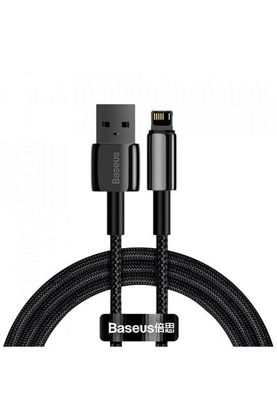 Baseus Usb To Lightning Data Cable, 2.4a, 1m, (CALWJ-01) - Black