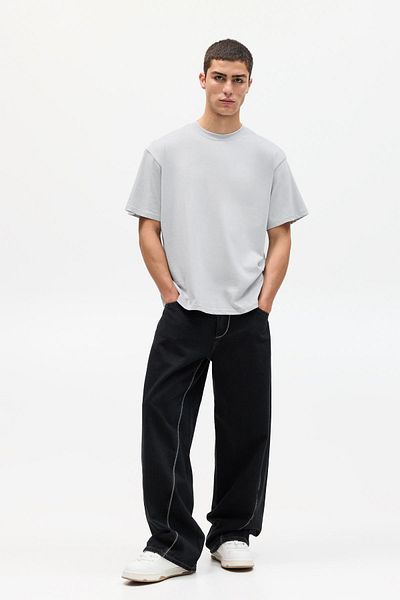 Pull & Bear Heavy weight short sleeve T-shirt
