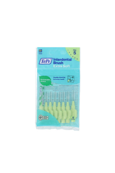 TePe Periuțe interdentare TePe, X-Soft, 0,8 mm, verde, 8 bucăți