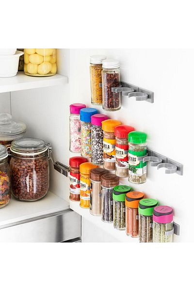 InnovaGoods Jarlock Adhesive and Divisible Spice Organizer x20