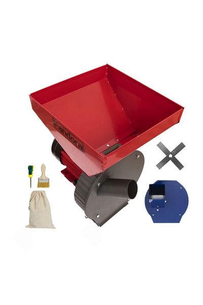 COBI SMART® PANDORA 3-in-1 electric grain mill set, 3.5 kW, 250 kg/hour, feed adapter, accessories included