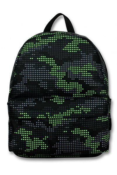 ÜMİT ÇANTA Hope Bag for Boys Children Green Color Pixel Camouflage Printed School Bag - 5090