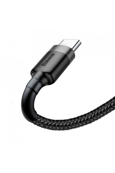 Baseus Usb Type-c Data Cable, 2a, 3m, Cafule - Dark Gray