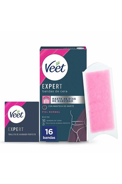 ELMIPLANT Veet Expert Bikini body hair removal strips 16 units