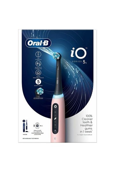 Oral-B Oral-B iO5 Electric Toothbrush, Pink, Magnetic Technology
