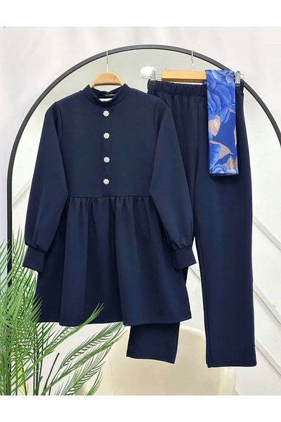 modasindoma Women's Skirt Ruffled Double Suit