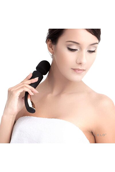 Lelo Bagheta Masaj, LELO Smart Wand, Mediu, Negru, 8 funcții