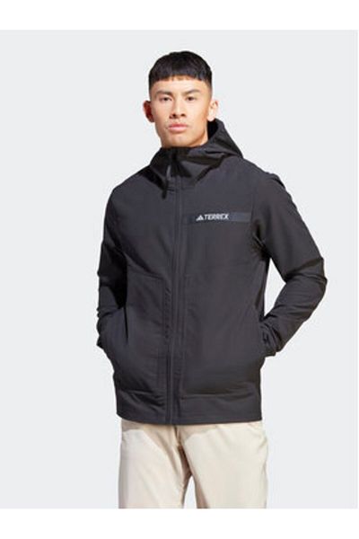adidas Mens Outdoor Jacket HZ4425 Black