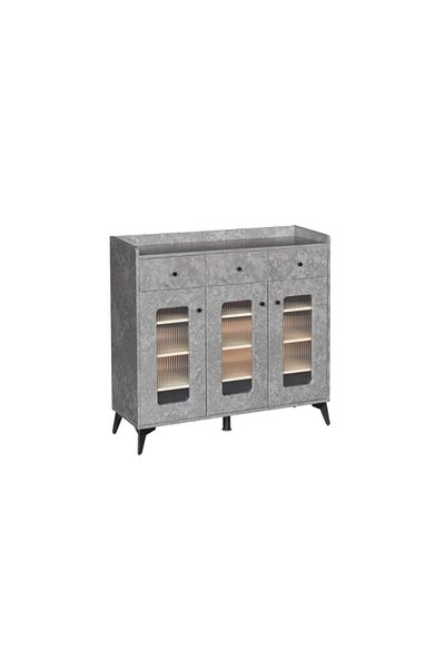 DEC4 Multi-purpose wardrobe with a modern design in different colors, size 100 cm