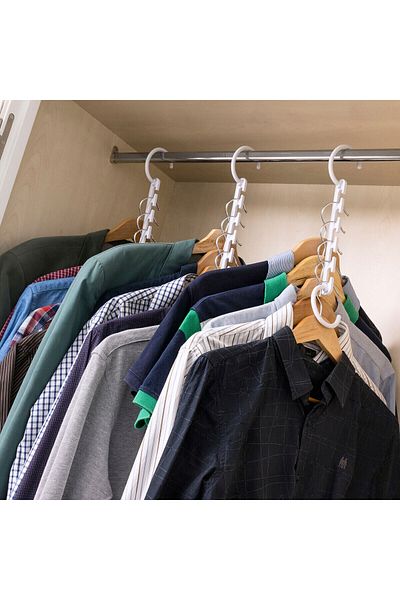 InnovaGoods InnovaGoods Hanger Organizer, 24 Pieces, White