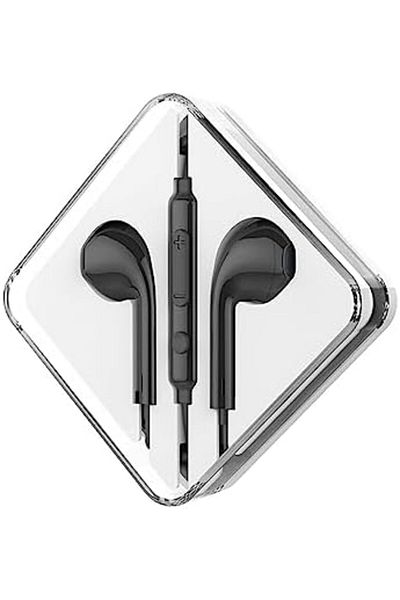Hoco M55 Memory Sound Wired Earphones with Microphone, 3.5 mm - Black