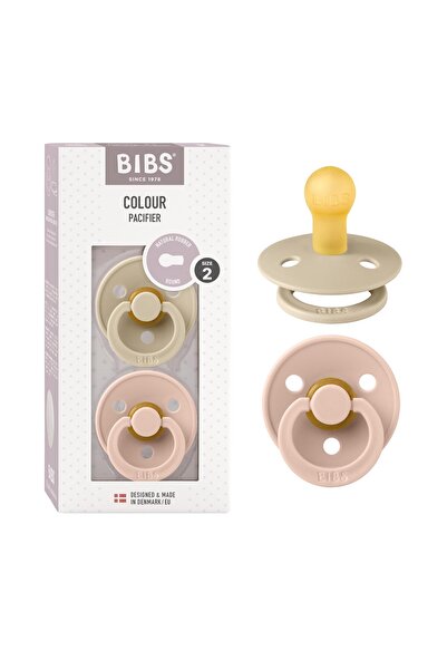Bibs Πιπίλα από φυσικό λατέξ, BIBS, σετ 2 τεμαχίων, διάφορα χρώματα