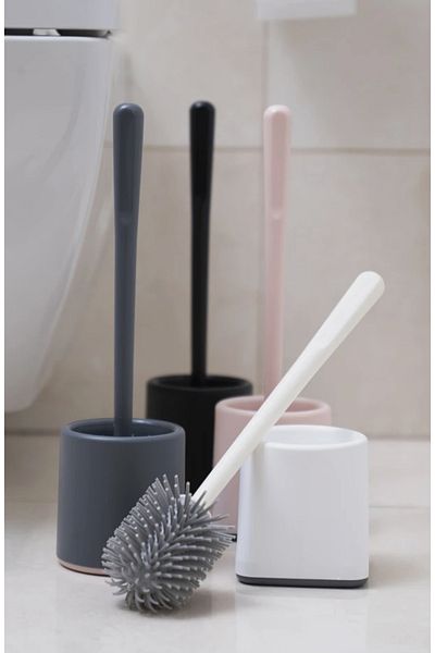 BySevil Leakproof Silicone Wc Brush and Bowl-Hygienic Toilet Brush