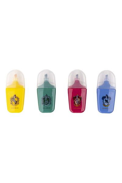 Boston Fluorescent Markers Set, Harry Potter, 4 pieces, Multicolor