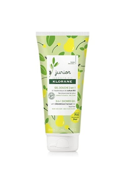 Klorane 2in1 Shower Gel and Shampoo, Klorane Junior, Pear Flavor, 200 ml