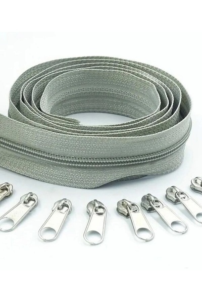 Teknor Enzelo Gri Fermuar 20 Metre 40 Başlık