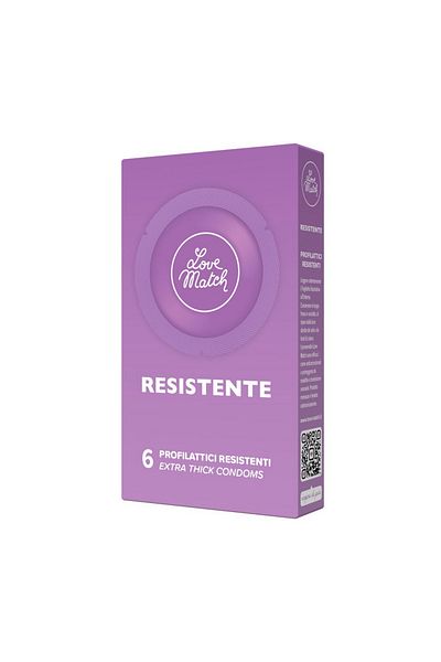 Lovewatch Resistant condoms, model Resistente, 6 pieces