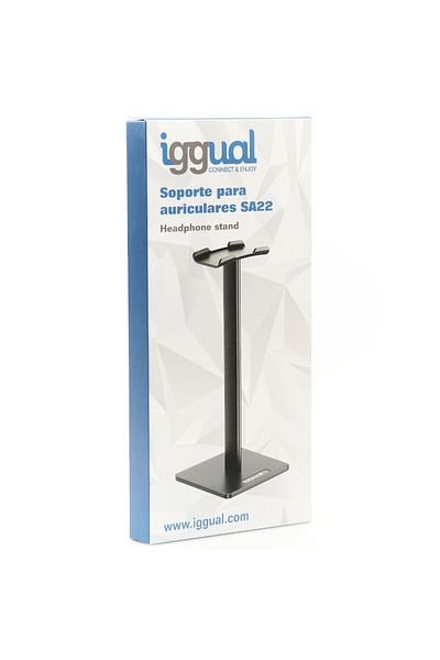 EYES IN LOVE iggual IGG318058 headphone holder, ABS, black