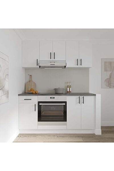 haaus.ro Ντουλάπι βάσης Haaus Karo, 1 συρτάρι, 1 πόρτα, λευκό, 40 x 50 x 80 cm