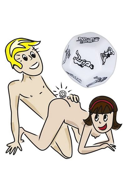 Orion 12-sided dice, What's Next model, black/white