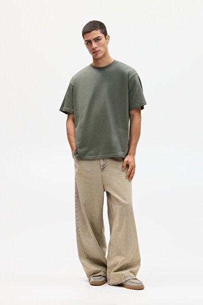 Pull & Bear Heavy weight short sleeve T-shirt