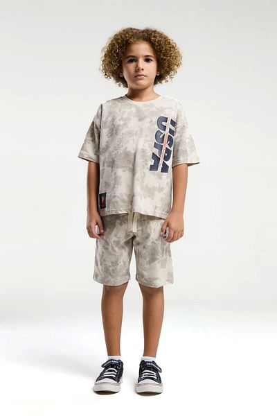 U.S. Polo Assn. Boy's bermyuda set - beige