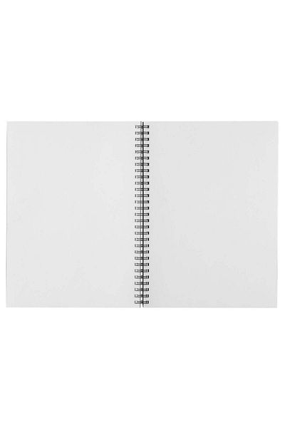 Muji Double Ring Plain Notebook, 80 Sheets, B5, Dark Grey