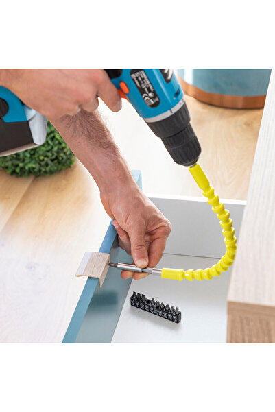 InnovaGoods Extensie flexibilă magnetică pentru șurubelniță, Drillex InnovaGoods, cu accesorii